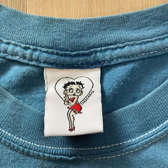 Vintage Betty Boop T-Shirt Nastier Than Ever Y2K Tie-dye Early 2000s One Size XL - Picture 2 of 8